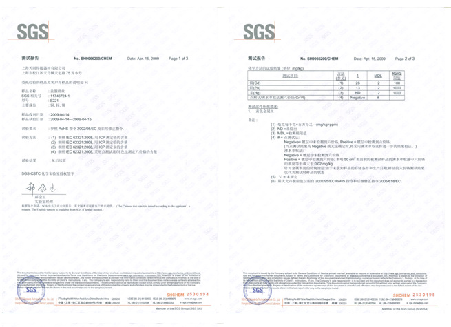SGS測試報告一